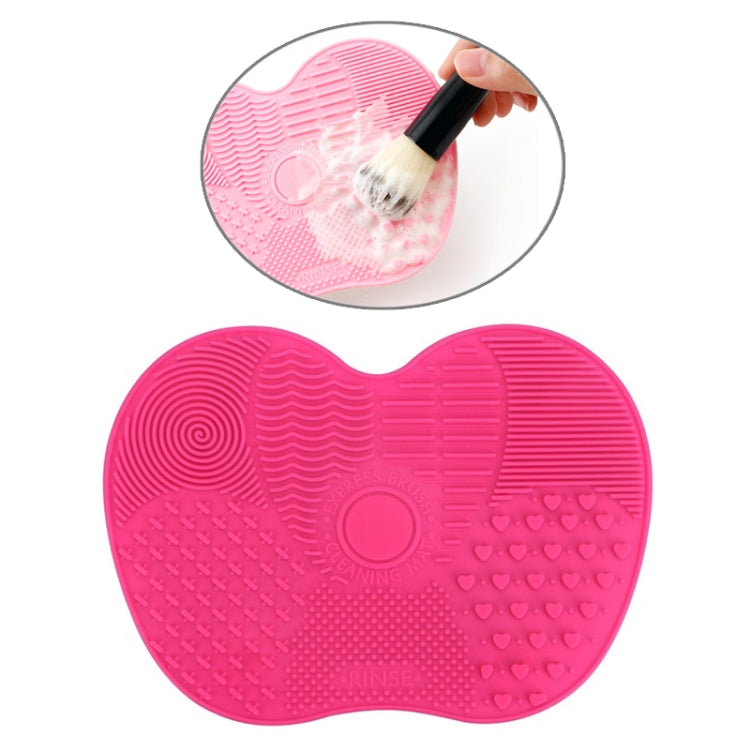 Tapete de Limpeza para Pincéis de Silicone, Ferramenta de Lavagem para Pincéis de Maquilhagem e Sobrancelhas, Almofada de Limpeza, Escova, Ferramenta de Limpeza de Maquilhagem, Rosa, Verde, Preto, Roxo Escuro, Roxo Claro, Vermelho Rosa