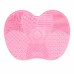 Tapete de Limpeza para Pincéis de Silicone, Ferramenta de Lavagem para Pincéis de Maquilhagem e Sobrancelhas, Almofada de Limpeza, Escova, Ferramenta de Limpeza de Maquilhagem, Rosa, Verde, Preto, Roxo Escuro, Roxo Claro, Vermelho Rosa