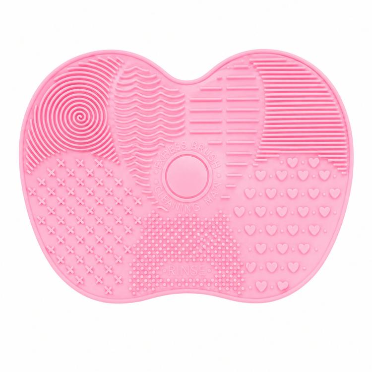 Tapete de Limpeza para Pincéis de Silicone, Ferramenta de Lavagem para Pincéis de Maquilhagem e Sobrancelhas, Almofada de Limpeza, Escova, Ferramenta de Limpeza de Maquilhagem, Rosa, Verde, Preto, Roxo Escuro, Roxo Claro, Vermelho Rosa
