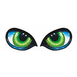5 Pairs D 601 3D Stereo Reflective Cat Eyes Car Sticker Car Auto Side Fender Eye Stickers Adhesive Creative Rearview Mirror Decal, 12x7.5cm, Cat Eyes 12x7.5cm