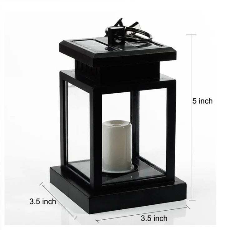 Luz de Vela Solar Retro Impermeável para Jardim LED, Vela