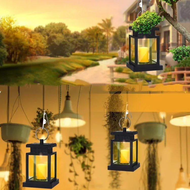 Luz de Vela Solar Retro Impermeável para Jardim LED, Vela