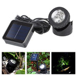 Projetor Solar Exterior para Piscina e Jardim, Iluminação Paisagística de Uso Duplo IP65 LED Solar