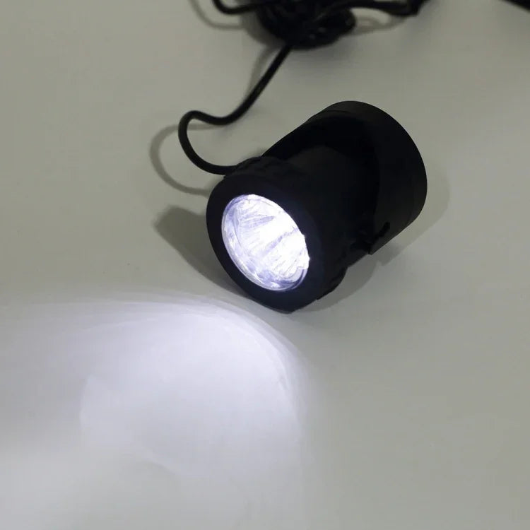 Projetor Solar Exterior para Piscina e Jardim, Iluminação Paisagística de Uso Duplo IP65 LED Solar