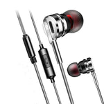 Auscultadores D05 Metálicos Estéreo com Microfone Cancelamento de Ruído para Telefone Xiaomi Música