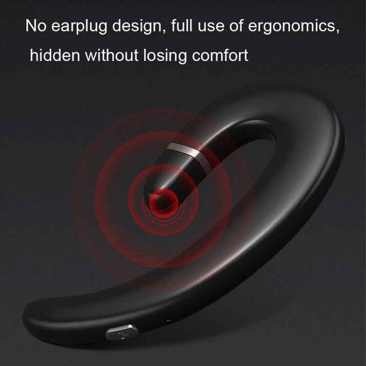 Auricular Bluetooth ET Sem Fios com Gancho para Orelha Resistente à Água Redução de Ruído com Microfone para Android iPhone