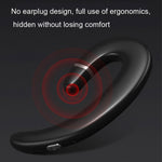 Auricular Bluetooth ET Sem Fios com Gancho para Orelha Resistente à Água Redução de Ruído com Microfone para Android iPhone