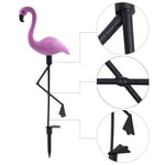 Luz de Relvado Solar Impermeável 3 em 1 Flamingo LED para Jardim, Caminho e Paisagem, Lâmpada Noturna