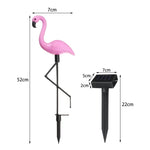 Luz de Relvado Solar Impermeável 3 em 1 Flamingo LED para Jardim, Caminho e Paisagem, Lâmpada Noturna
