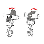 2 PCS/LOTE Acessórios para Carrinho de Bebé, Gancho Multifuncional para Carrinho de Bebé, Gancho de Plástico Preto, Gancho de Plástico (Rosa), Gancho de Plástico (Amarelo)
