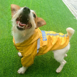 Impermeável para Animais de Estimação com Capuz e Faixa Reflectora Dobrável, Roupa para Cão, S, M, L, XL, XXL