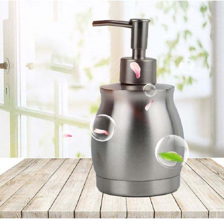 Dispenser de Loção em Aço Inoxidável Garrafa para Sabão e Álcool Gel, 390ml