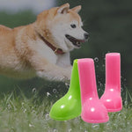 4 PCS/Conjunto Botas de Chuva para Animais de Estimação Impermeáveis Antiderrapantes para Cão, S, M, L