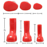 4 PCS/Conjunto Botas de Chuva para Animais de Estimação Impermeáveis Antiderrapantes para Cão, S, M, L