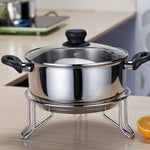 Pot Rack Wok Steamer Pot Mat Kitchen Shelf, Kitchen Shelf