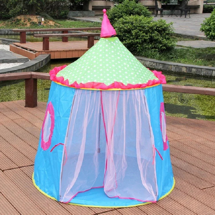 Tenda de Jogo Dobrável para Crianças, Casa Yurt, 120x110x110cm Azul, 120x110x110cm Rosa