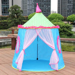 Tenda de Jogo Dobrável para Crianças, Casa Yurt, 120x110x110cm Azul, 120x110x110cm Rosa