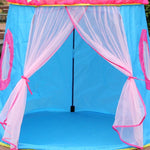 Tenda de Jogo Dobrável para Crianças, Casa Yurt, 120x110x110cm Azul, 120x110x110cm Rosa