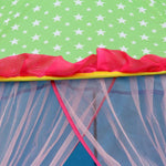 Tenda de Jogo Dobrável para Crianças, Casa Yurt, 120x110x110cm Azul, 120x110x110cm Rosa