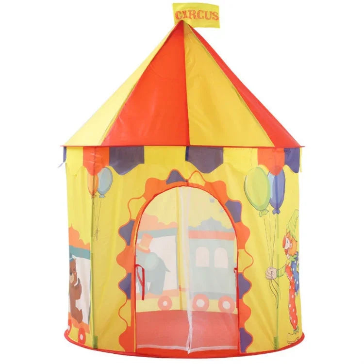 Tenda de Jogo Dobrável para Crianças em Forma de Casa Yurt, 100x100x135cm Circo