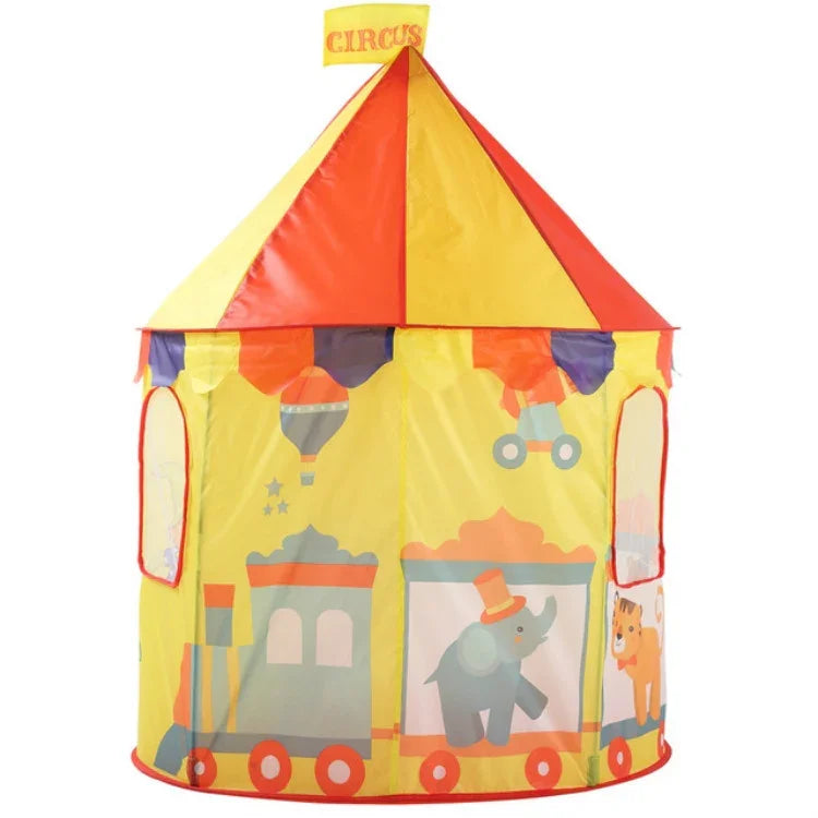 Tenda de Jogo Dobrável para Crianças em Forma de Casa Yurt, 100x100x135cm Circo