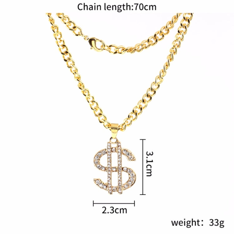 Colar Hip-Hop em Forma de S Corrente para Camisola