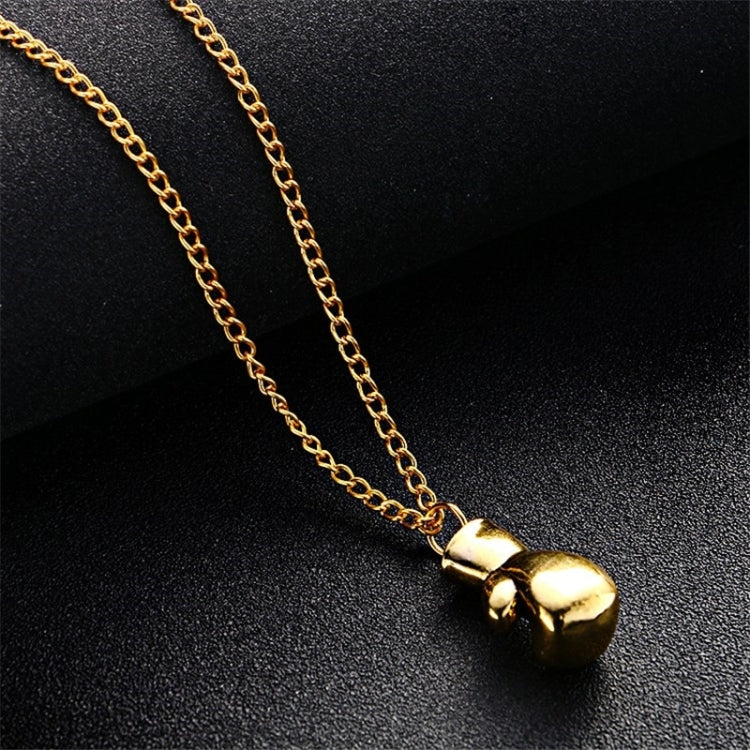 Punk Retro Mini Boxing Glove Necklace, gold, silver