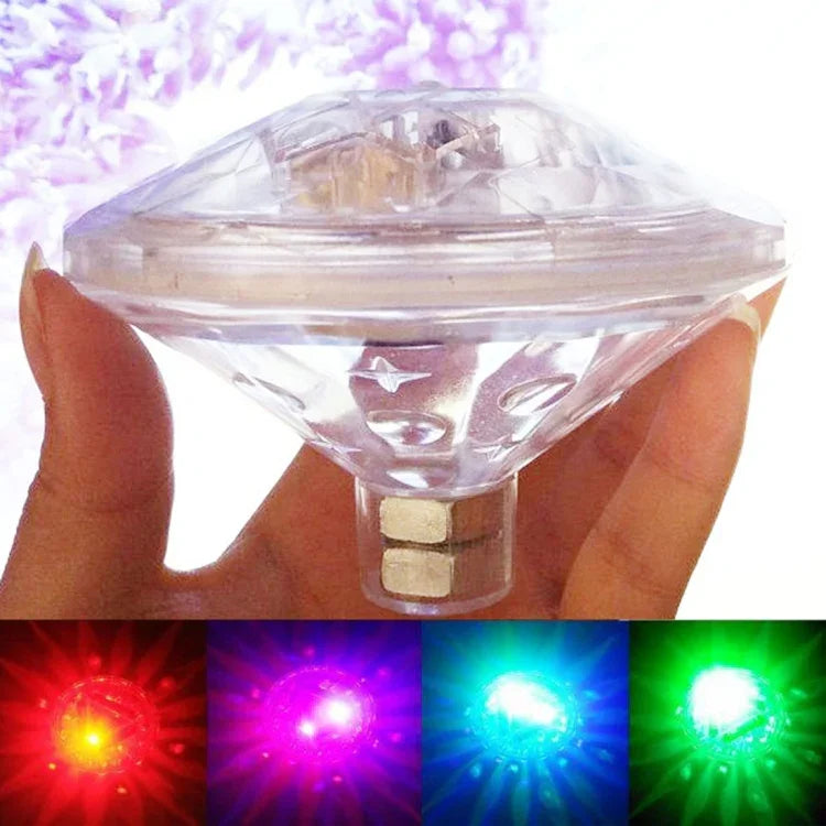 Luz de Banho Fashion Show IP67 Impermeável Subaquática LED RGB com 7 Modos de Mudança de Cor