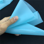 4 PCS Sacos de Confeitar de Silicone com Bico para Creme Ferramentas DIY para Decoração de Bolos, Saco de Creme (Azul), Saco de Creme (Branco), Saco de Creme (Rosa), Saco de Creme (Verde)