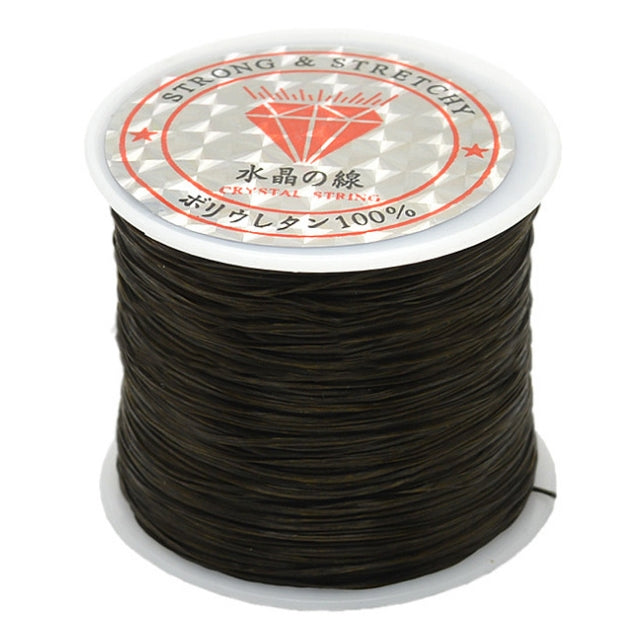 50m/saco Cordão Elástico Redondo 0,5mm para Contas, Fio/Barbante/Correia Esticável para Colares e Pulseiras