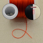 50m/saco Cordão Elástico Redondo 0,5mm para Contas, Fio/Barbante/Correia Esticável para Colares e Pulseiras