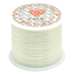 50m/saco Cordão Elástico Redondo 0,5mm para Contas, Fio/Barbante/Correia Esticável para Colares e Pulseiras