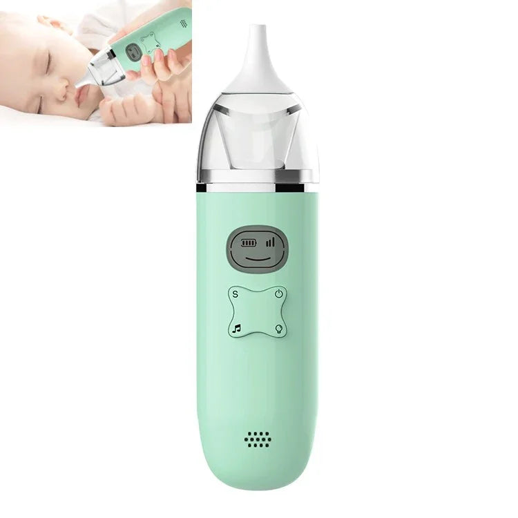 Aspirador Nasal Musical para Bebé, Limpador Elétrico de Muco para Recém-nascidos