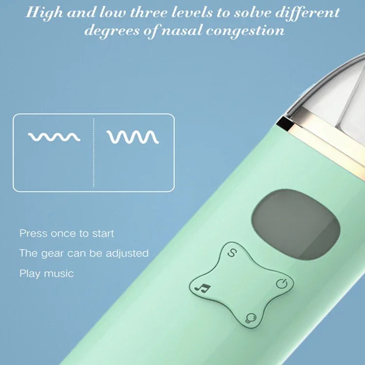 Aspirador Nasal Musical para Bebé, Limpador Elétrico de Muco para Recém-nascidos