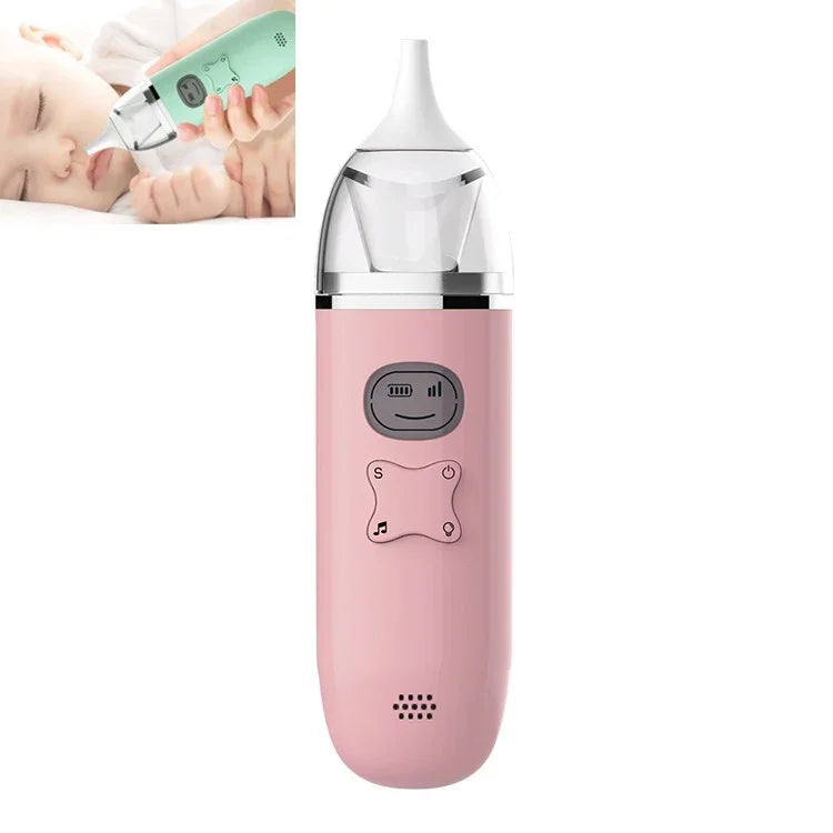 Aspirador Nasal Musical para Bebé, Limpador Elétrico de Muco para Recém-nascidos