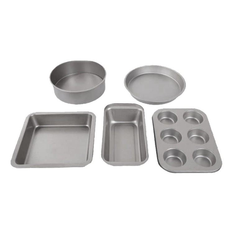 Conjunto de 5 em 1 para Moldes de Bolo, Pizza, Pastelaria, Bolachas e Pão para Casa, Ferramentas de Cozedura 5 em 1