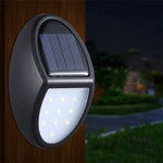 Luz de Parede LED Solar com Sensor de Movimento, 10 LEDs SMD 2835, IP65 Impermeável para Pátio Exterior