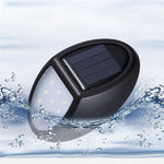 Luz de Parede LED Solar com Sensor de Movimento, 10 LEDs SMD 2835, IP65 Impermeável para Pátio Exterior