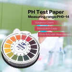 Papel indicador de pH 0-14 de 5 metros para teste alcalino e ácido para água, urina, saliva, kits de análise de teste de tornassol