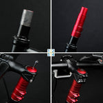 Elevador de altura para guiador de bicicleta de montanha FMFXTR em liga de alumínio, 8,5cm Preto, 8,5cm Vermelho, 8,5cm Azul, 11,4cm Preto, 11,4cm Vermelho, 11,4cm Azul, 14,4cm Preto, 14,4cm Vermelho, 14,4cm Azul, 17,5cm Preto, 17,5cm