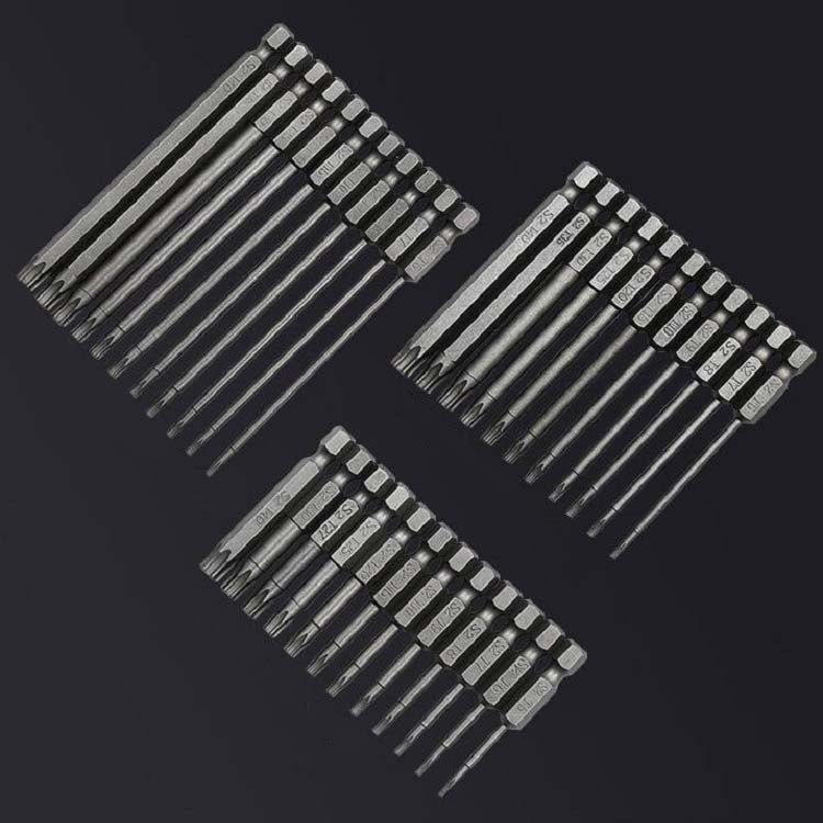Conjunto de Brocas Vazadas Flor de Ameixa Multifuncional para Descascamento, 12 PCS 50mm, 11 PCS 75mm, 11 PCS 100mm