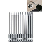 Conjunto de Brocas Vazadas Flor de Ameixa Multifuncional para Descascamento, 12 PCS 50mm, 11 PCS 75mm, 11 PCS 100mm
