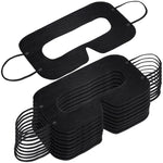 100 Peças Máscara de Olhos de Higiene Protetora Preta VR Máscaras Descartáveis para Óculos 3D VR