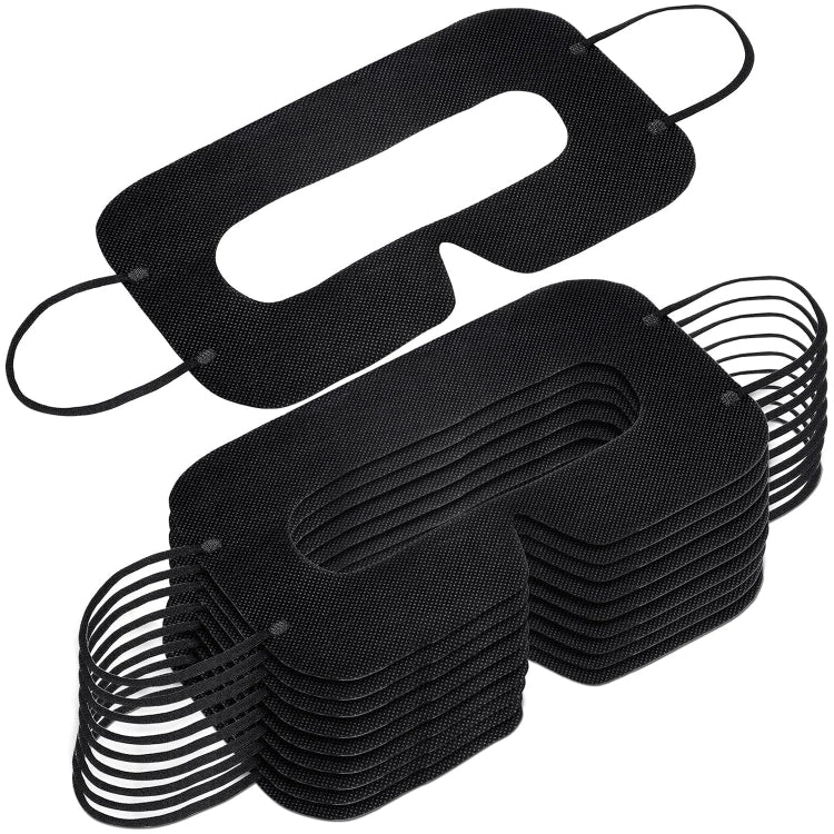 100 Peças Máscara de Olhos de Higiene Protetora Preta VR Máscaras Descartáveis para Óculos 3D VR