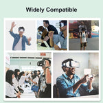 100 Peças Máscara de Olhos de Higiene Protetora Preta VR Máscaras Descartáveis para Óculos 3D VR