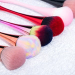 Pincel de Limpeza para Pó de Unhas Removedor de Glitter para Unhas Pincéis para Gel UV e Acrílico Ferramentas de Manicure, Dourado Rosa, Cabelo Cor Dourado Rosa, Vermelho, Rosa Cintura Pequena, Preto Cintura Pequena, Cor Degradé
