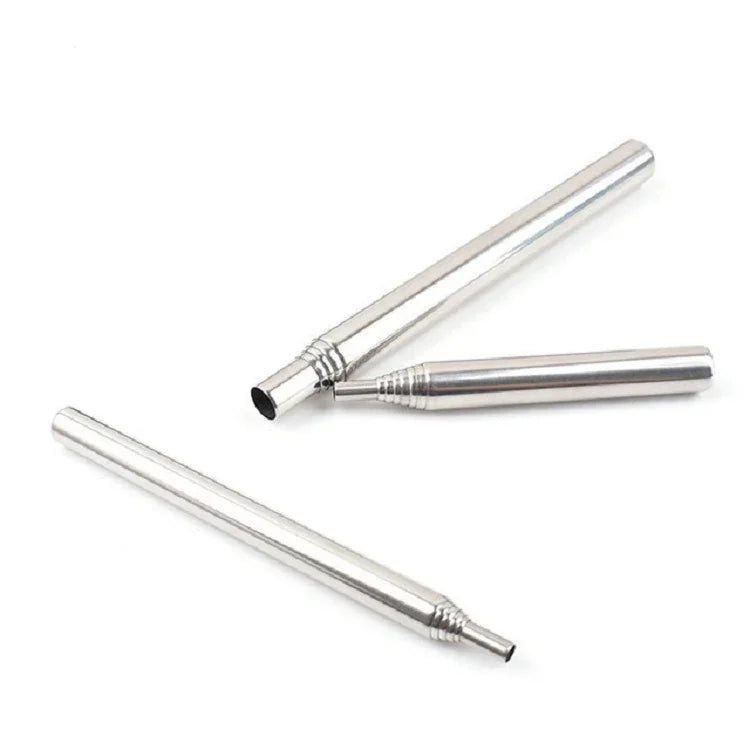 2 PCS Ferramenta de Fogo para Campismo ao Ar Livre, Soprador de Aço Inoxidável para Piquenique e Churrasco, Tocha Retrátil, 5 Secções (2PCS), 6 Secções (2PCS), 8 Secções (2PCS)