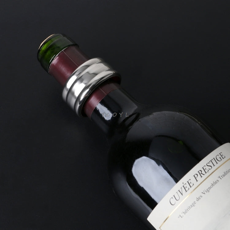 5 Peças de Anel de Paragem para Vinho Tinto em Aço Inoxidável, Anel de Paragem para Vinho