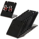 Suporte Expositor para Brincos 10 Peças/Conjunto em Acrílico em Forma de L Retangular, Suporte Profissional para Mostruário de Joias