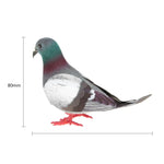 2 PCS Modelo de Pombo em Espuma Simulada Ornamento para Casa e Jardim Decoração Miniatura, Pombo em Espuma